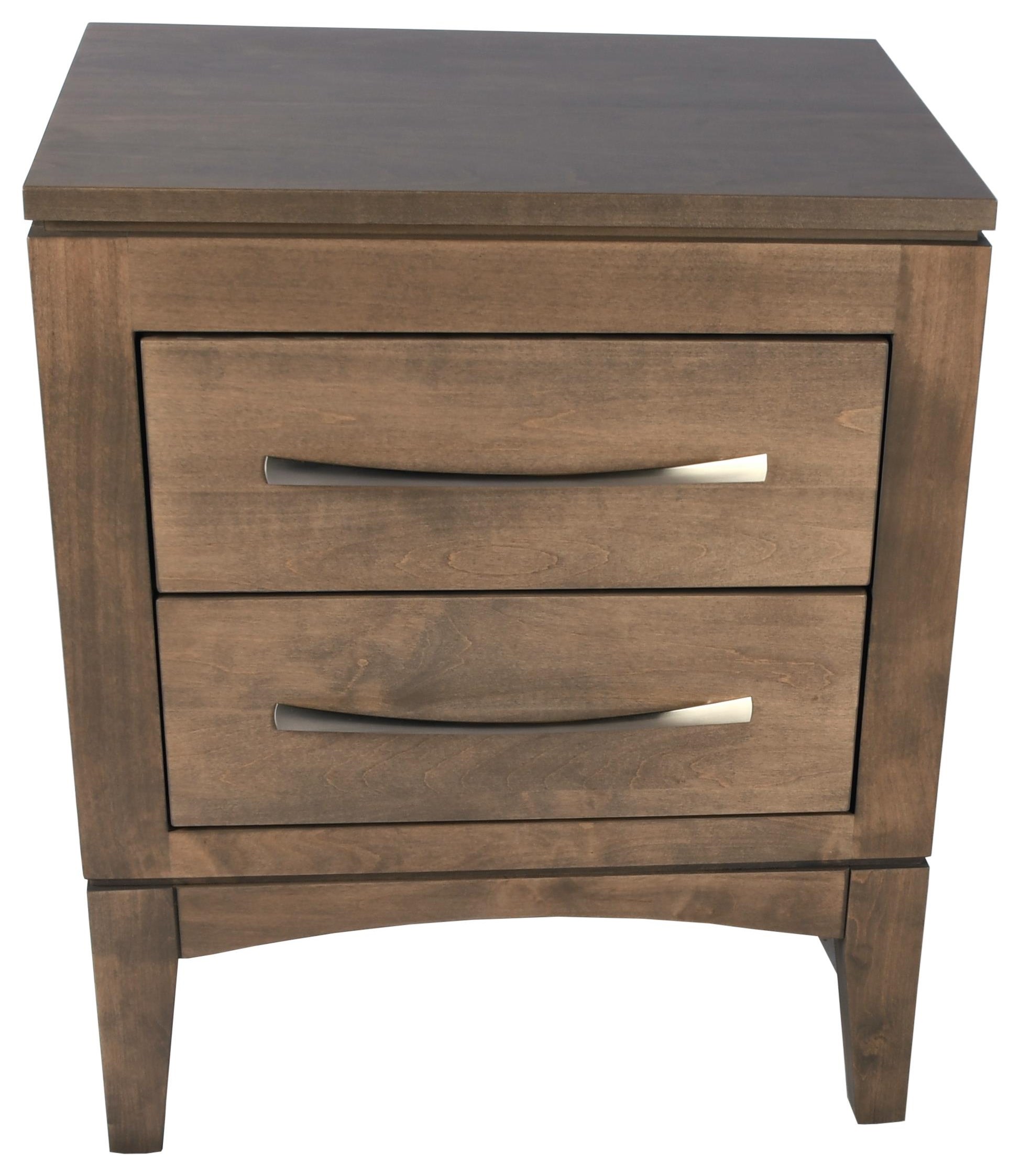 Catalina 2 Drawer Solid Wood Nightstand Furniture and Mattresses Nightstands